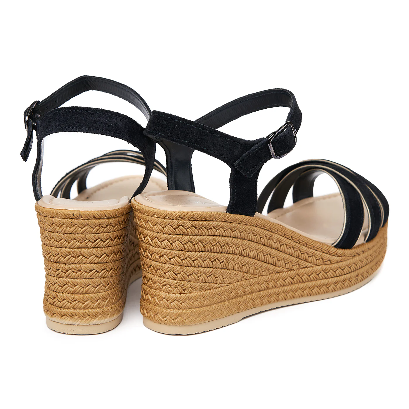 Sandale dama din piele cu platforma bleumarin 2402 - Image 2