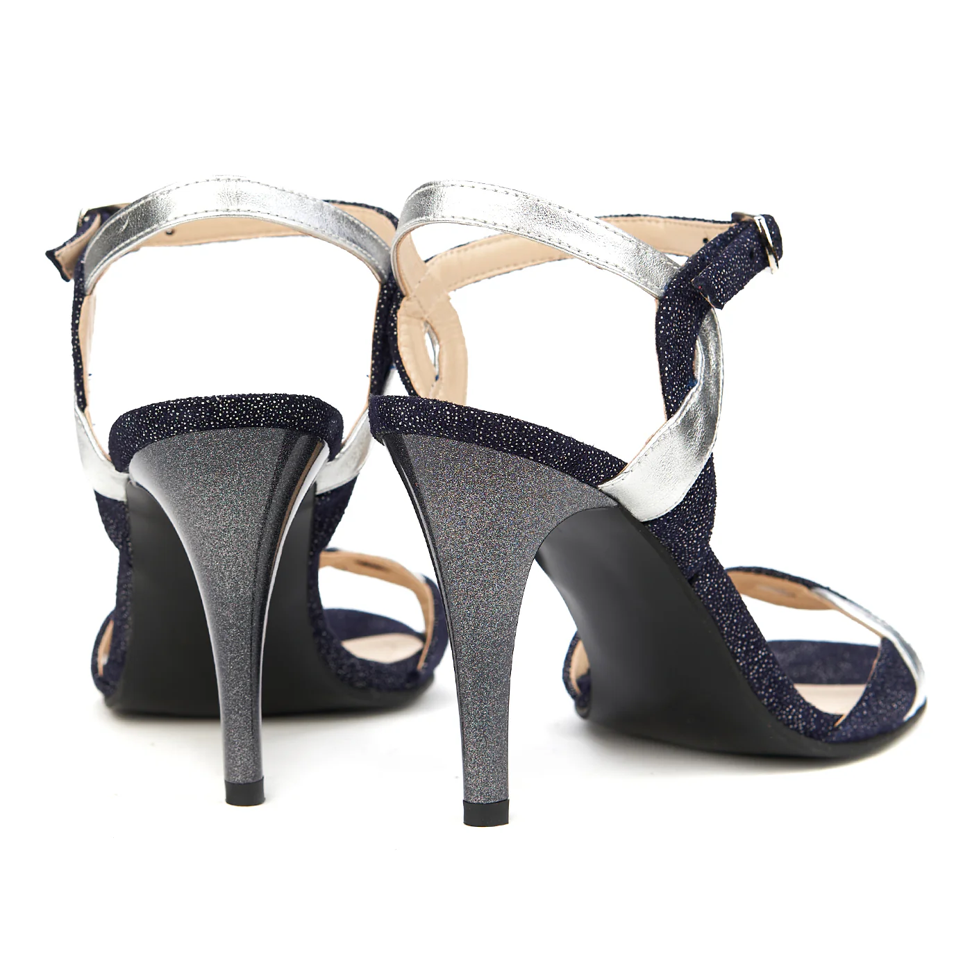 Sandale dama elegante din piele bleumarin 5161 - Image 2