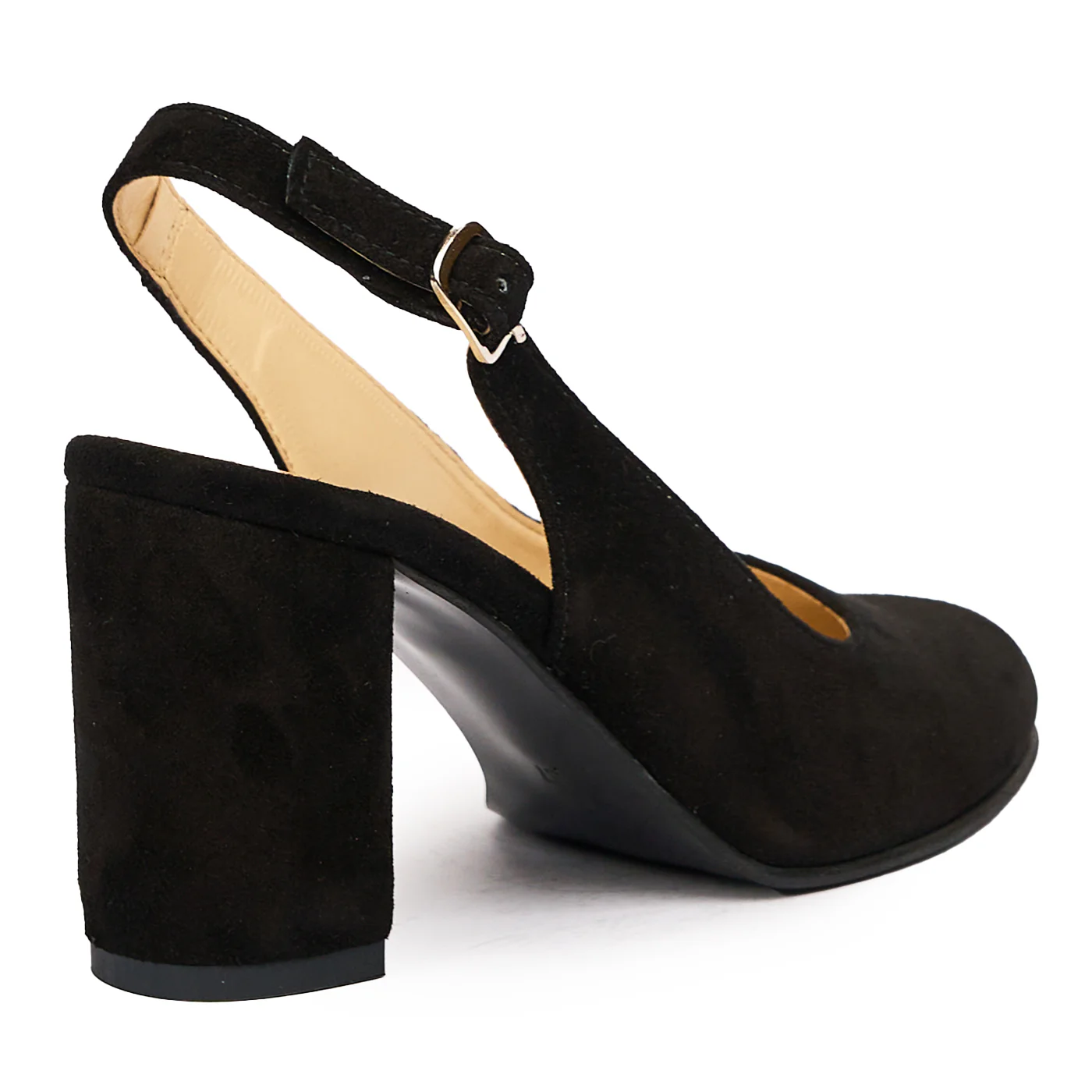 Sandale dama elegante din piele naturala neagra 9395 - Image 2