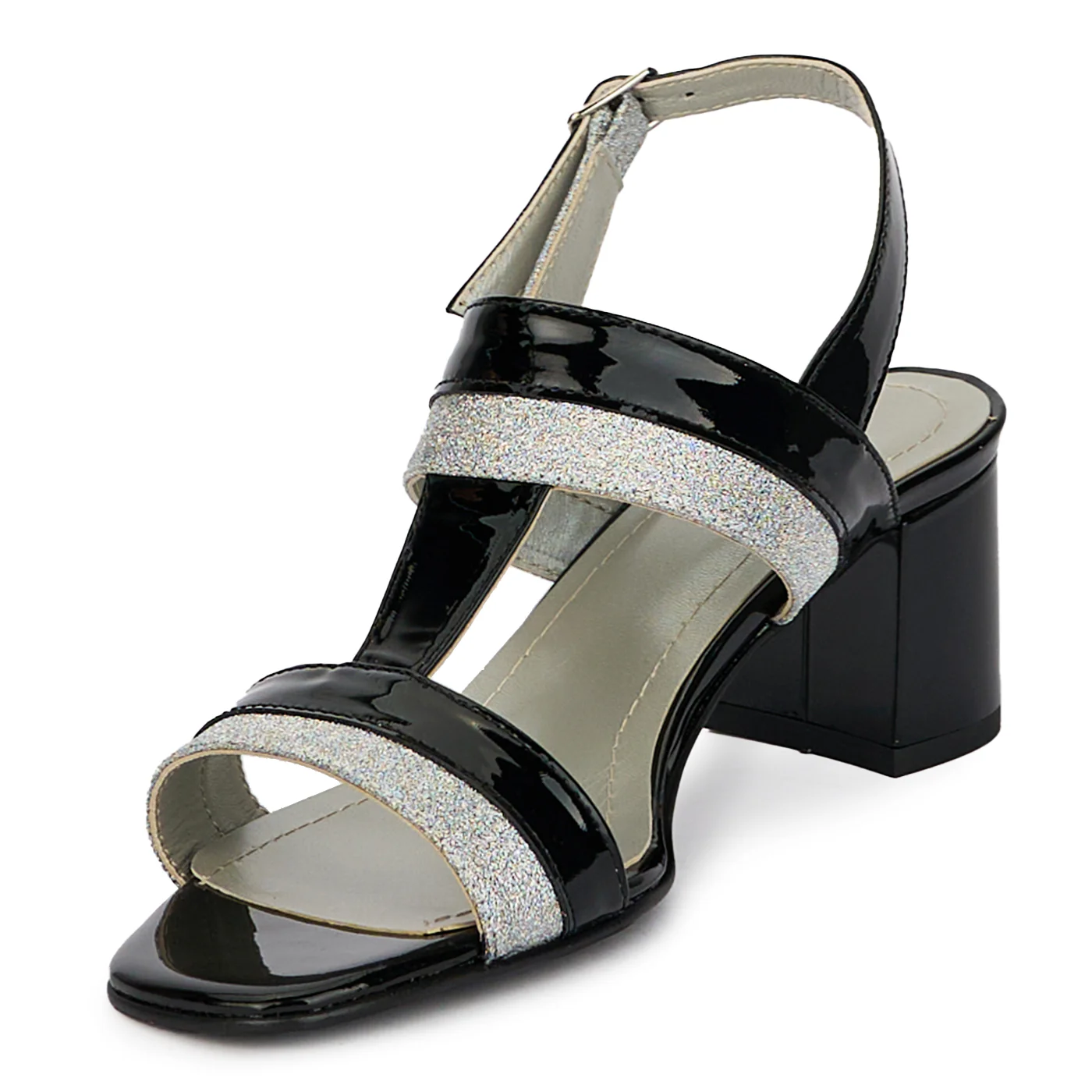 Sandale elegante dama din piele naturala cu toc gros 6 cm 18039 - Image 3