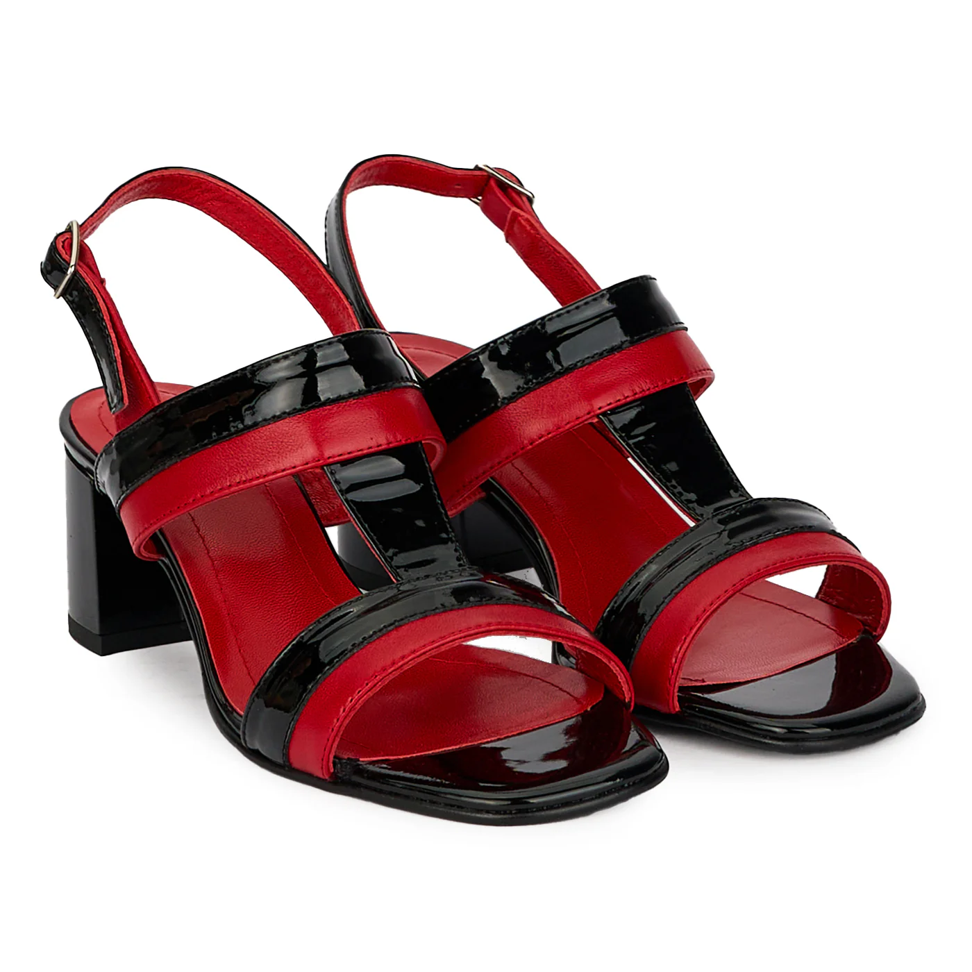Sandale elegante dama din piele naturala cu toc gros 6 cm 18041 - Image 4