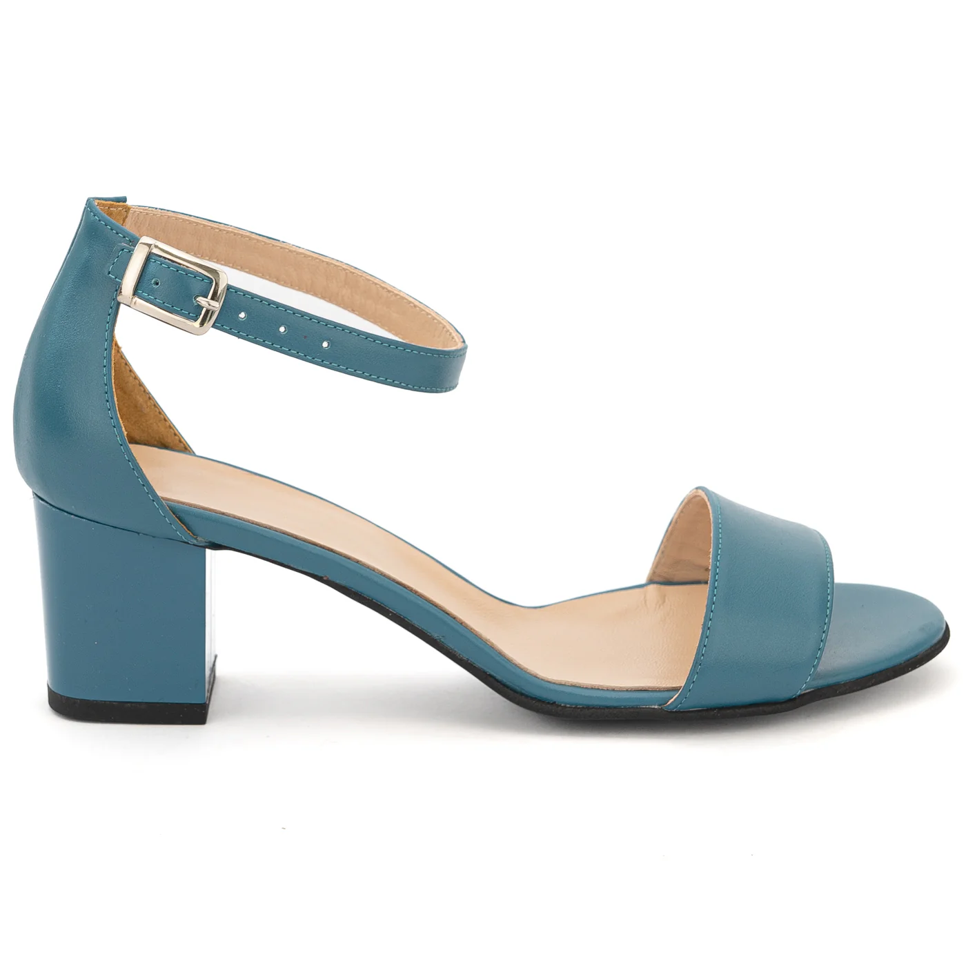 Sandale elegante din piele naturala albastra 5787