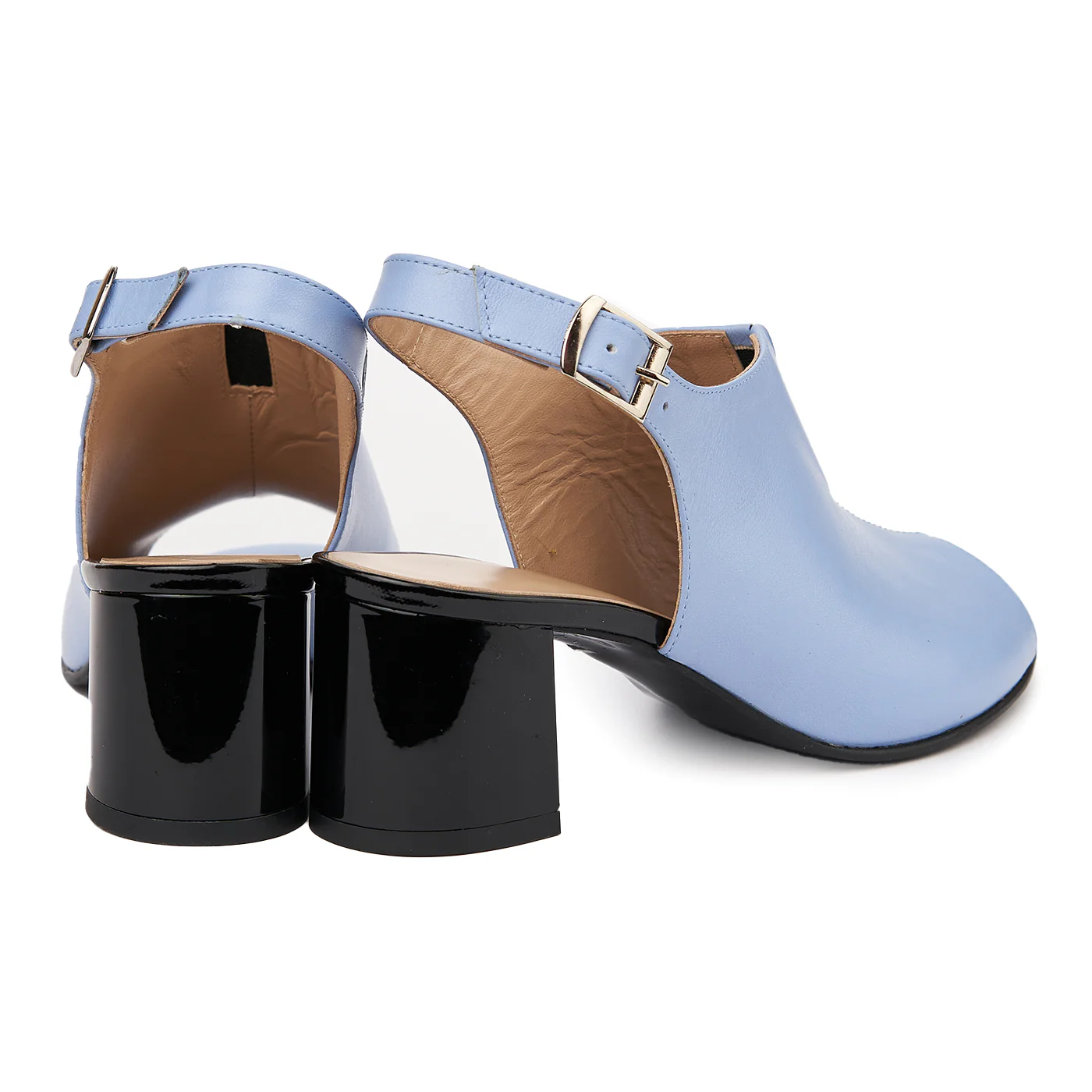 Sandale elegante din piele naturala bleu ciel 5432 - Image 2