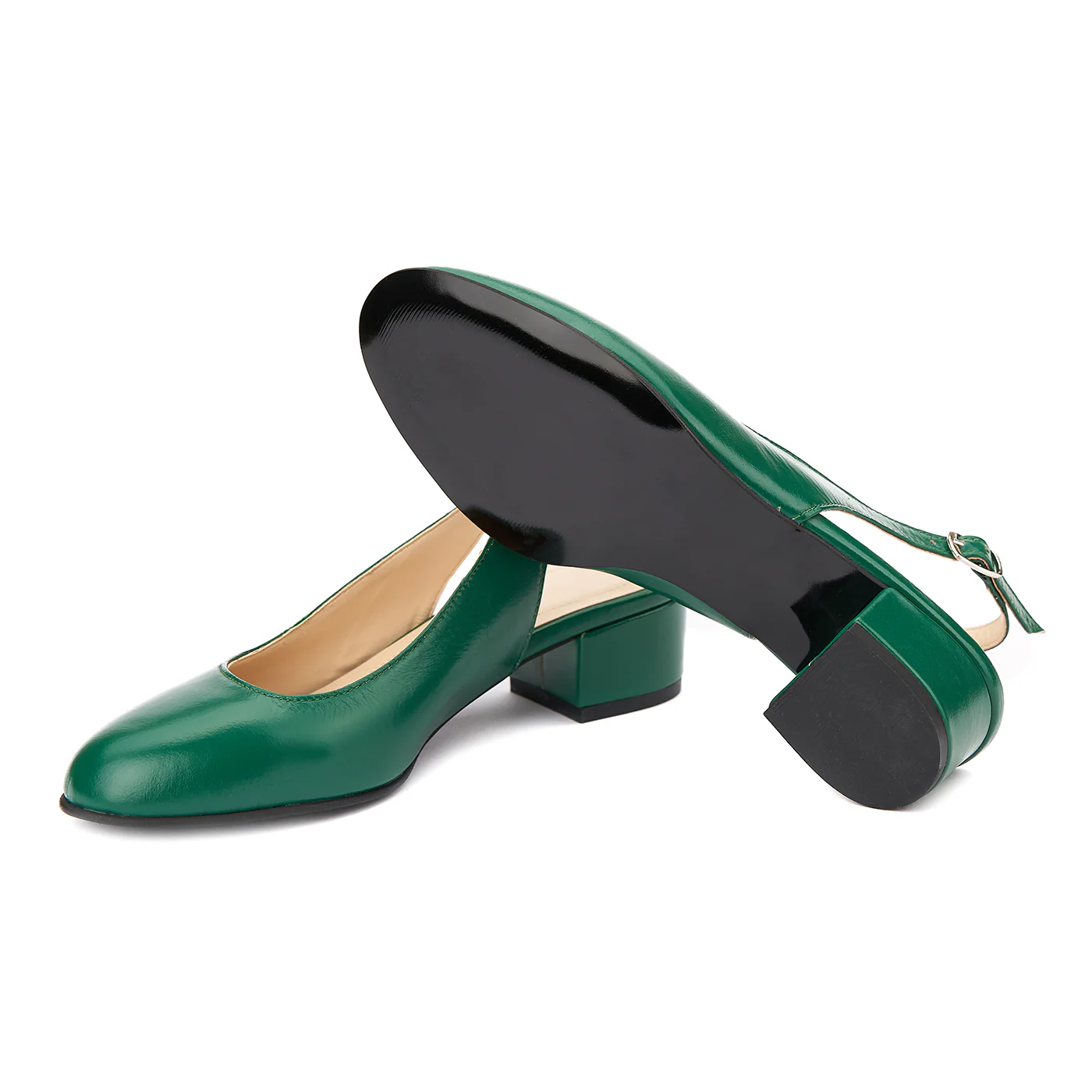 Sandale elegante din piele naturala cu toc mic 5257 - Image 3