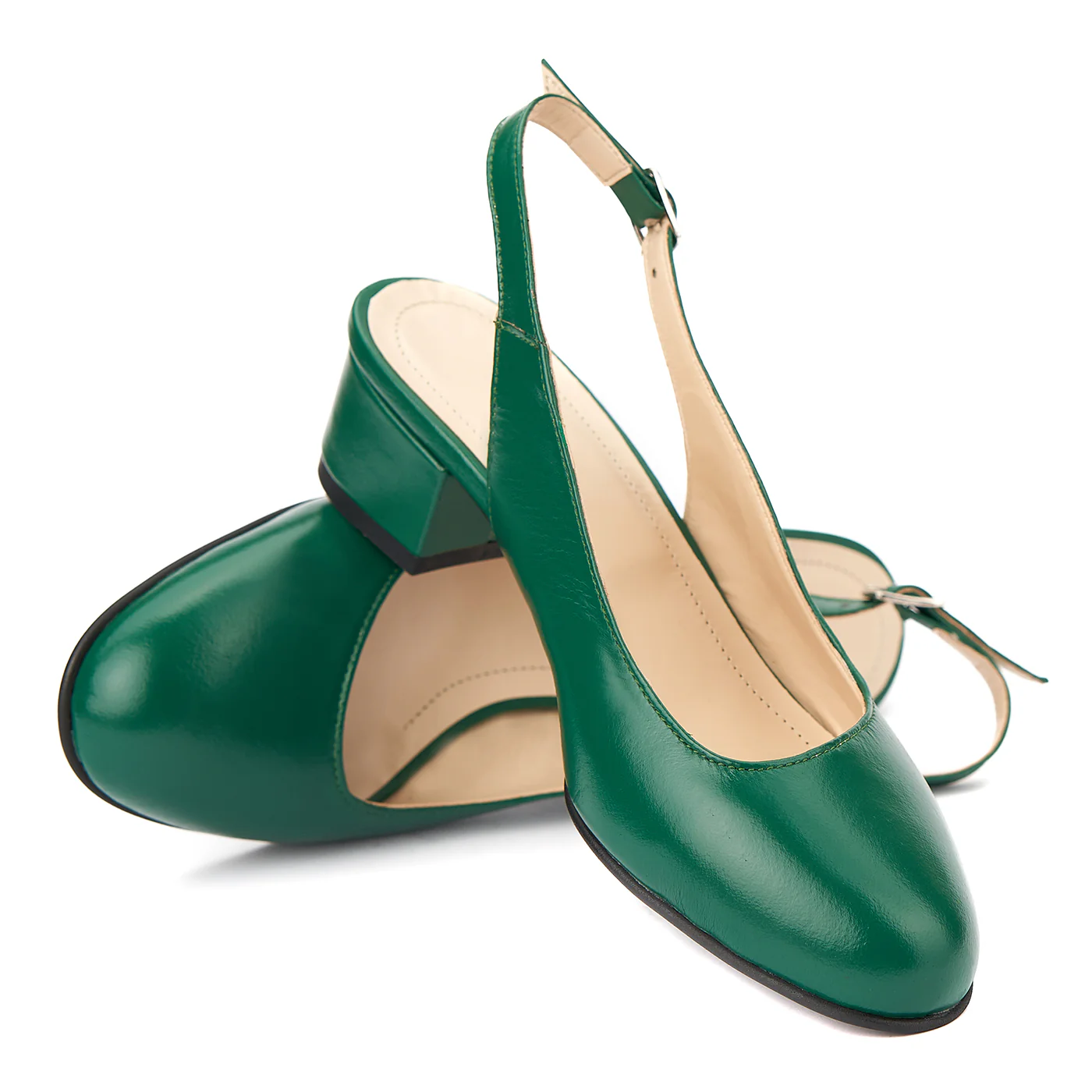 Sandale elegante din piele naturala cu toc mic 5257 - Image 4