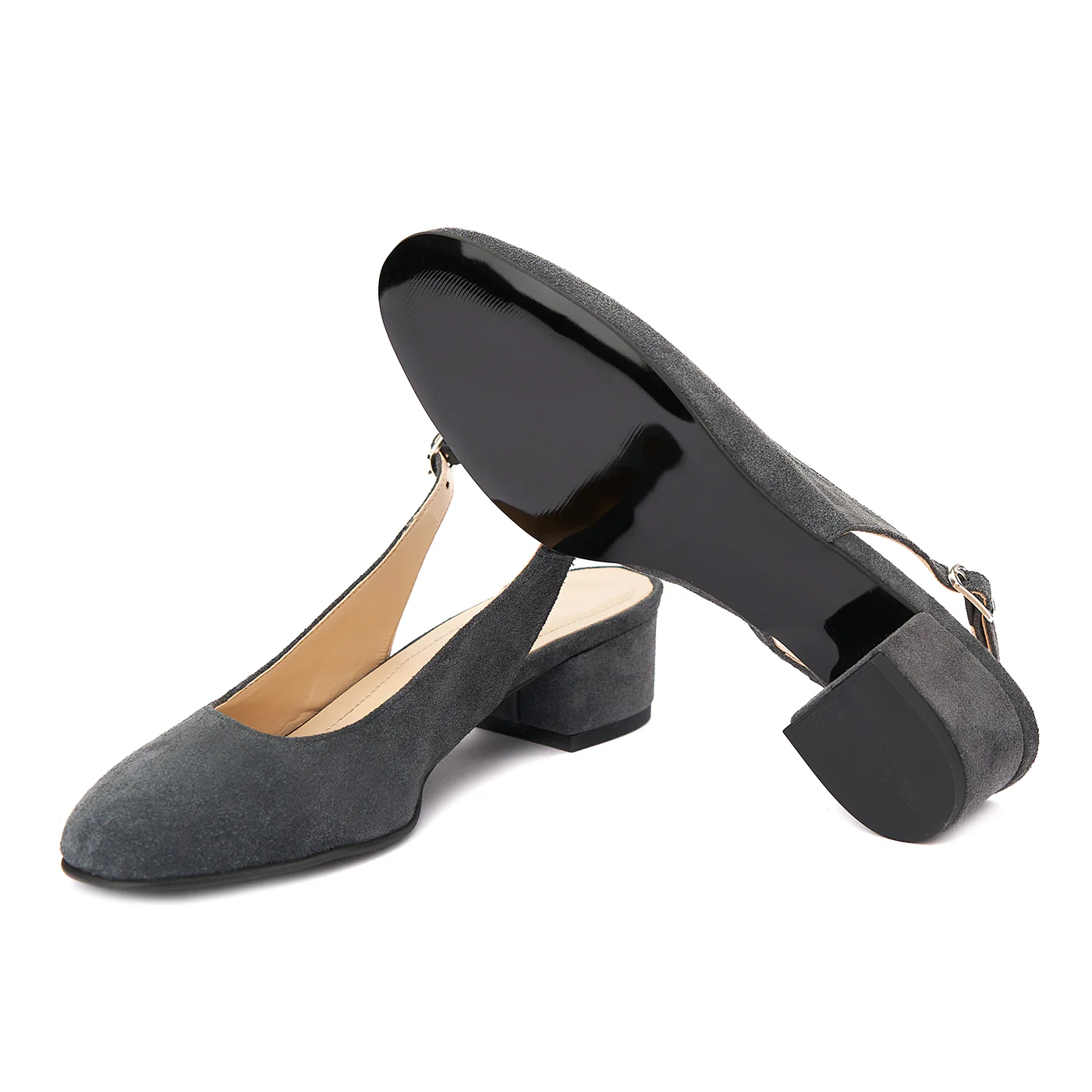 Sandale elegante din piele naturala cu toc mic 5261 - Image 3