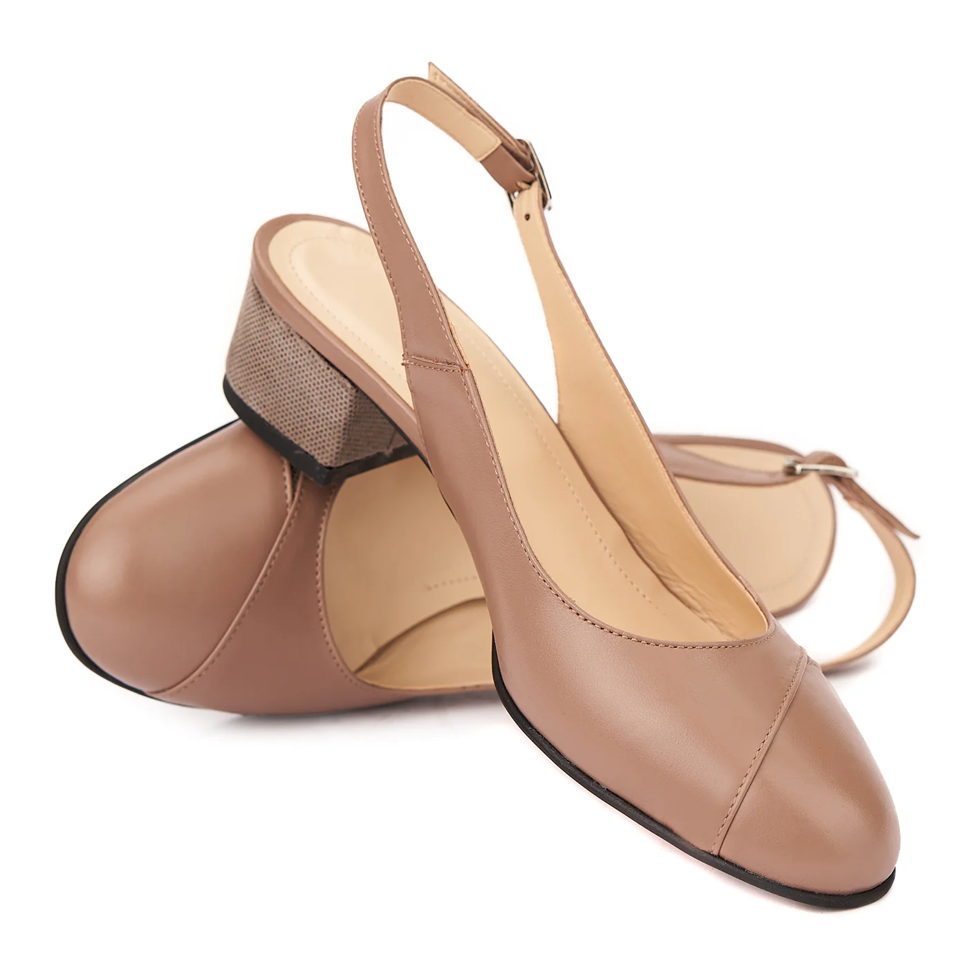 Sandale elegante din piele naturala cu toc mic 5280 - Image 4