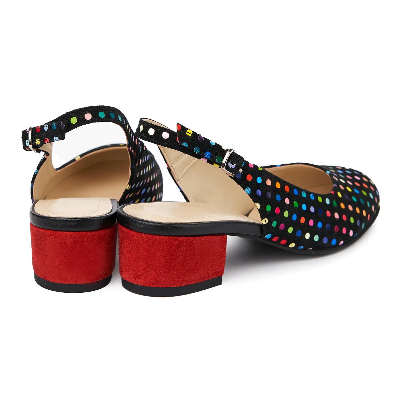 Sandale elegante din piele naturala cu toc mic 5581 - Image 2