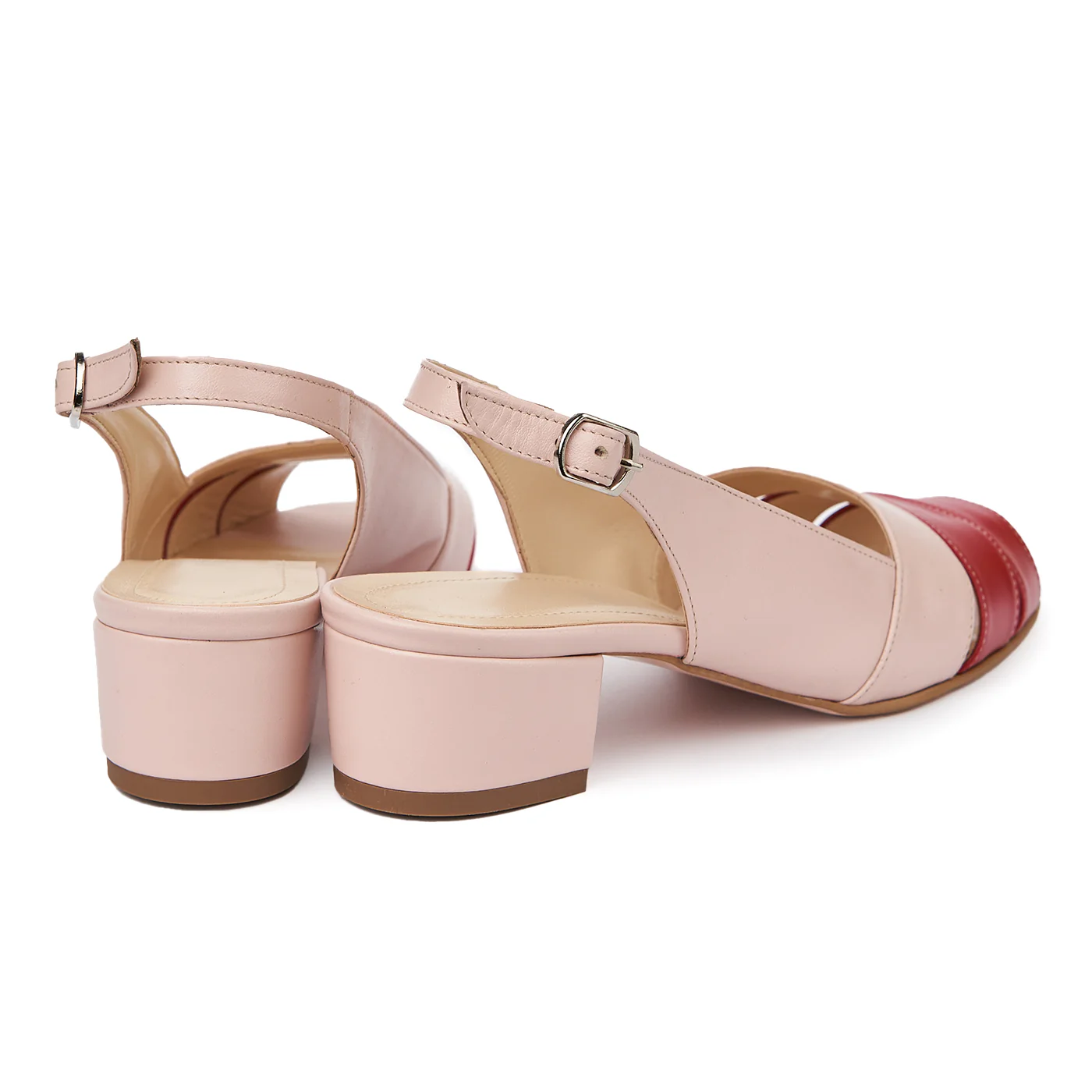 Sandale elegante din piele naturala cu toc mic 5585 - Image 2