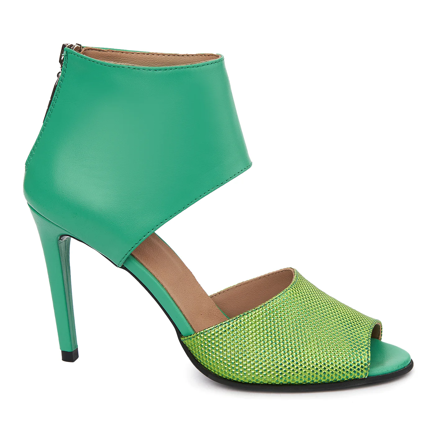 Sandale elegante din piele naturala cu toc subtire 5485