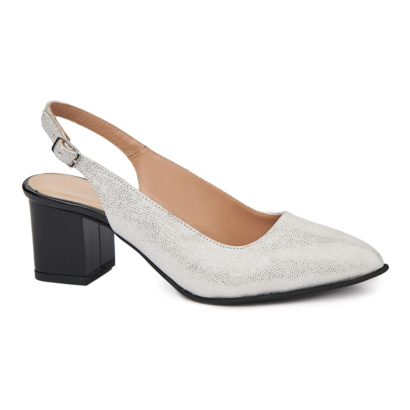 Sandale elegante din piele naturala gri 5419