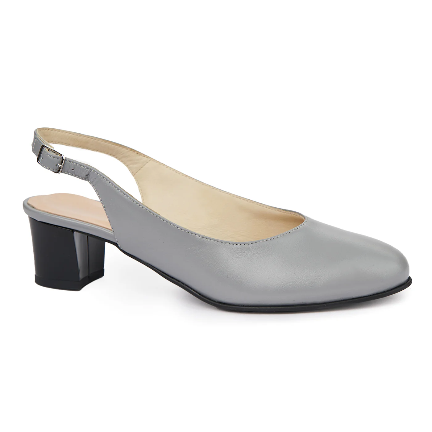 Sandale elegante din piele naturala gri 5420