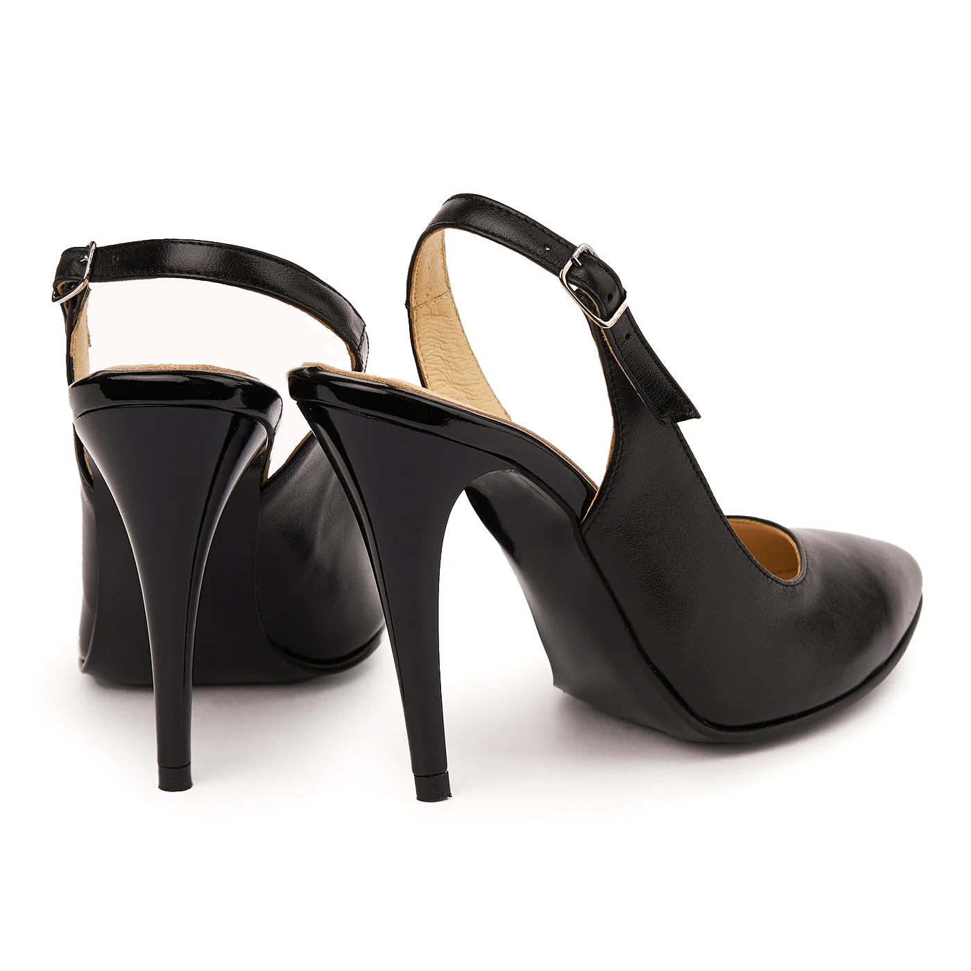 Sandale elegante din piele naturala neagra 5756 - Image 2