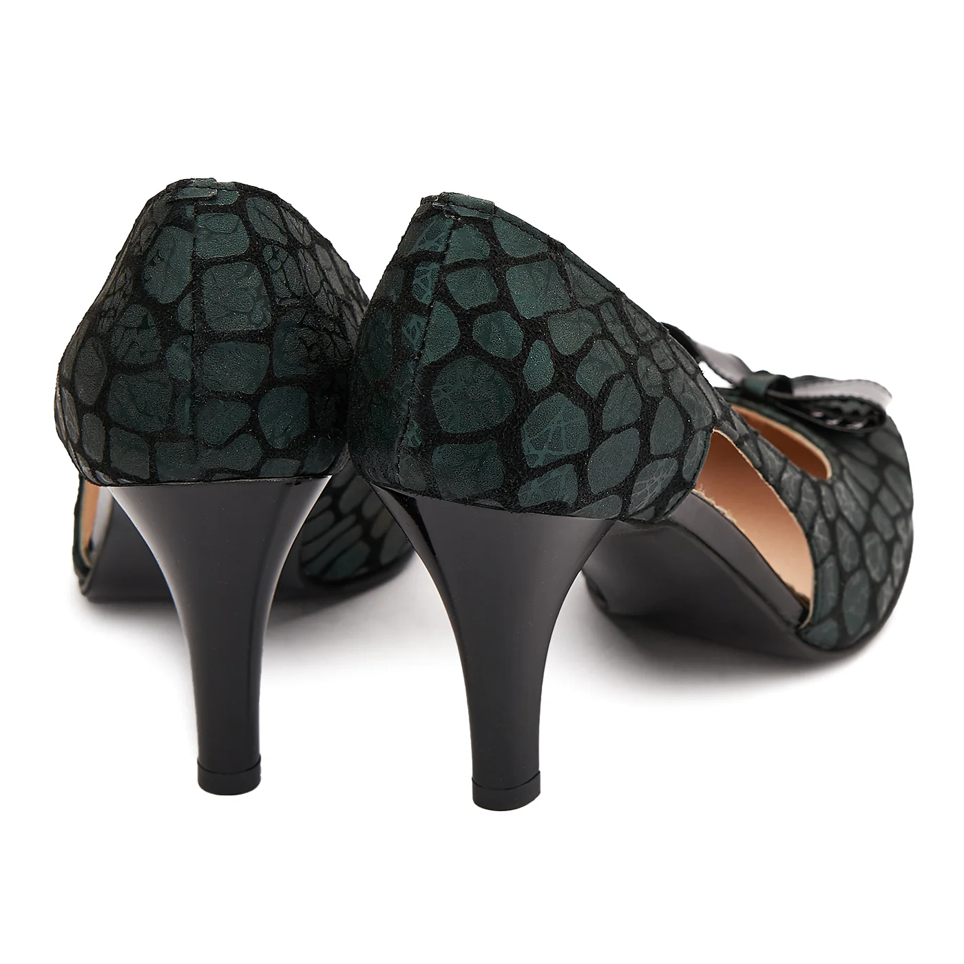 Pantofi dama eleganti din piele naturala verde 5208 - Image 3