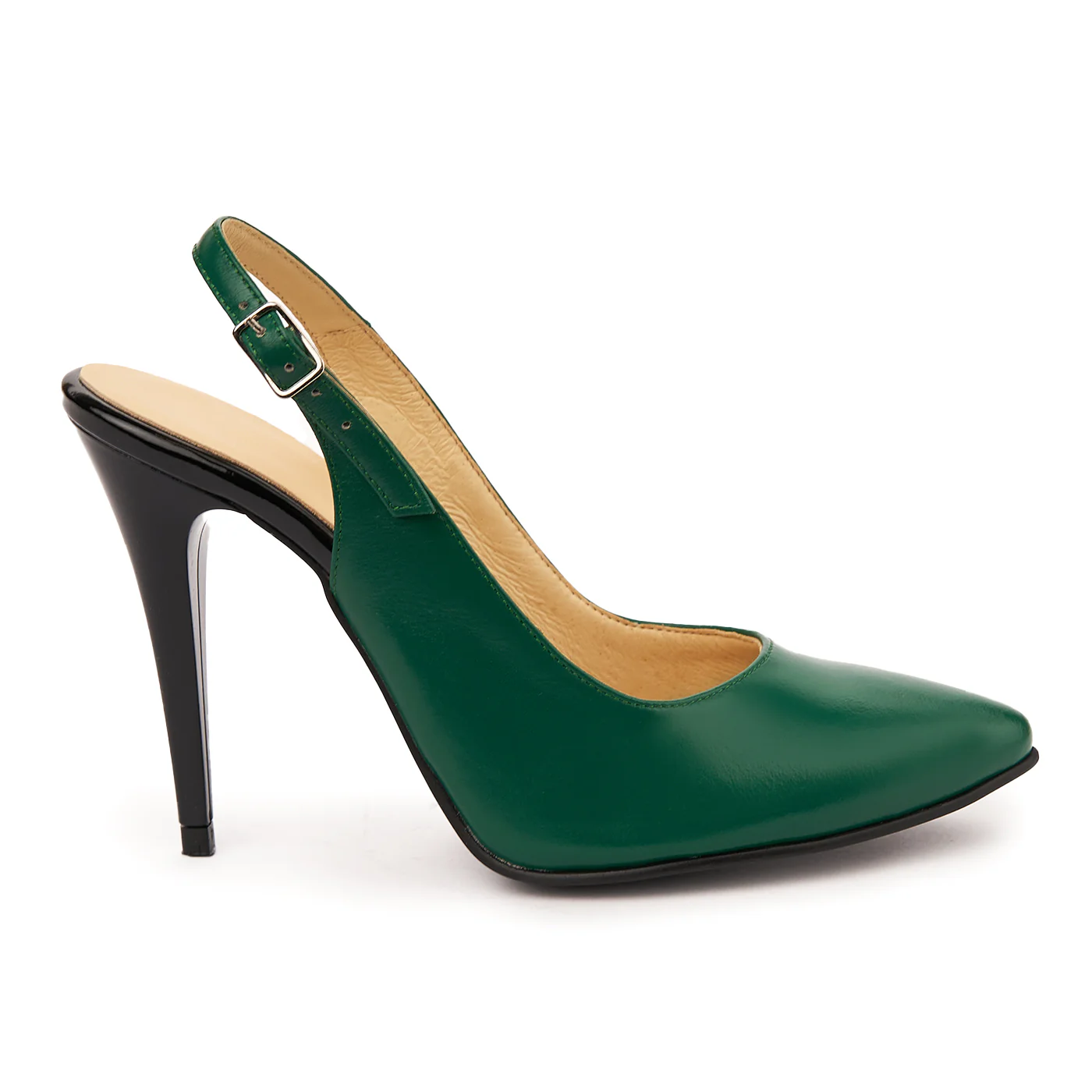 Sandale elegante din piele naturala verde 5755