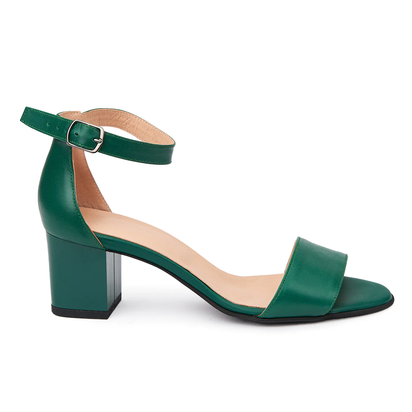 Sandale elegante din piele naturala verde 5786